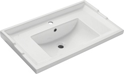 ASB-Woodline Тумба с раковиной Лорена 80 белая/бежевая – фотография-9